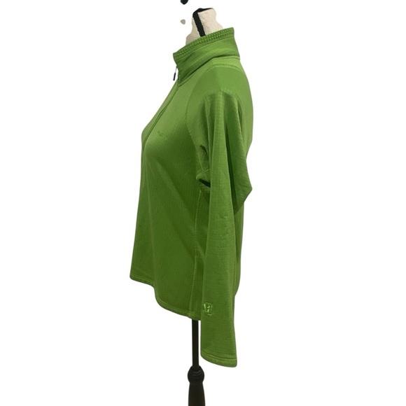 Patagonia Women’s 1/2 Zip Lime Green Size Medium Logo Flaws Polartec - Picture 5 of 16